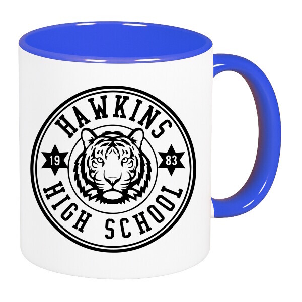 Színes fülű és belsejű bögre