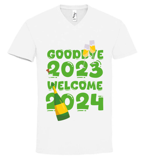 Unisex V nyakú póló