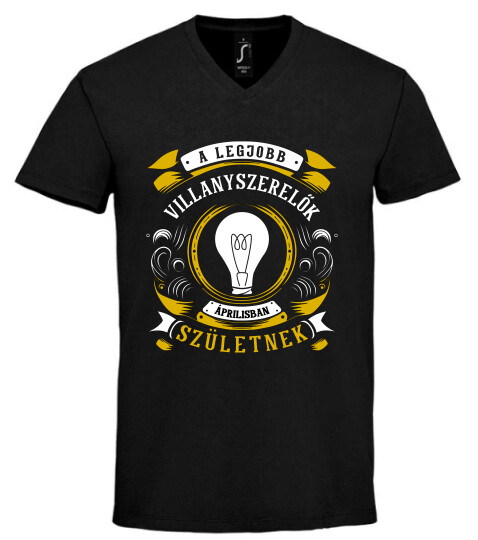 Unisex V nyakú póló