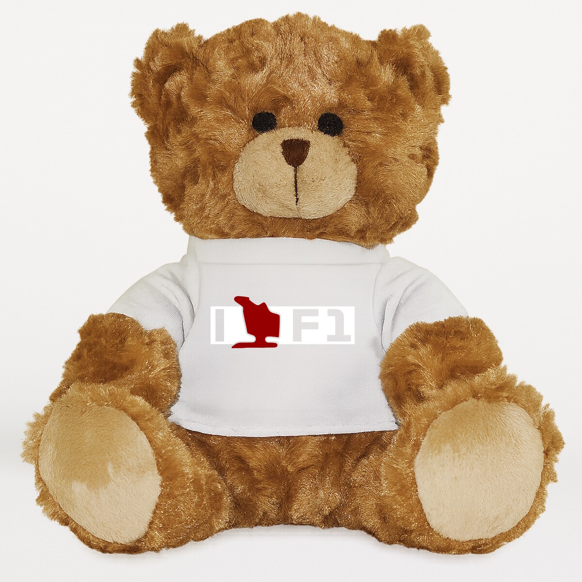 Plüssmaci egyedi pólóval