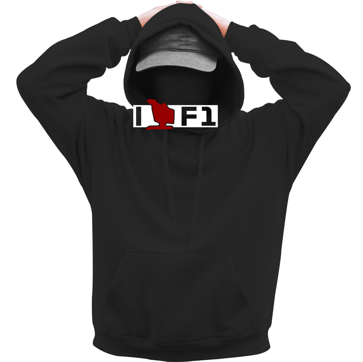 Kapucnis belebújós pulóver