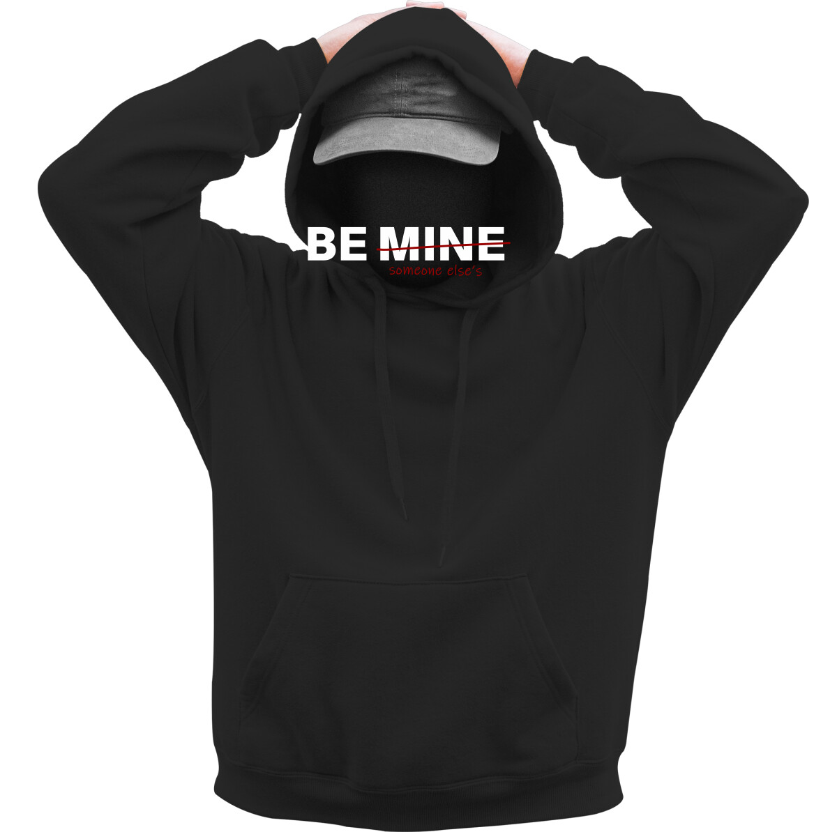 Kapucnis belebújós pulóver