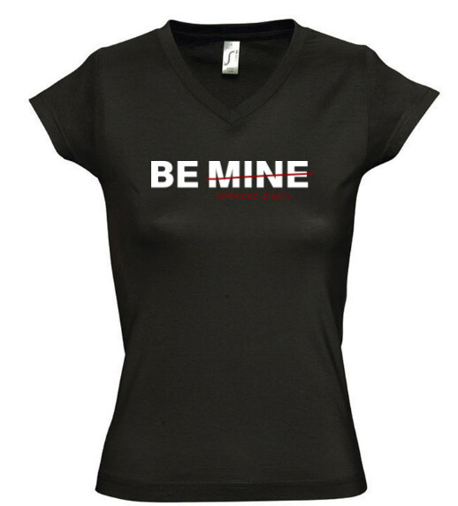 Női V nyakú póló