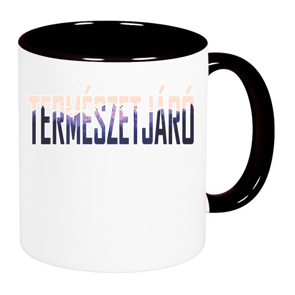 Színes fülű és belsejű bögre