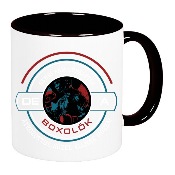 Színes fülű és belsejű bögre