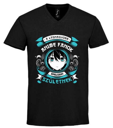 Unisex V nyakú póló