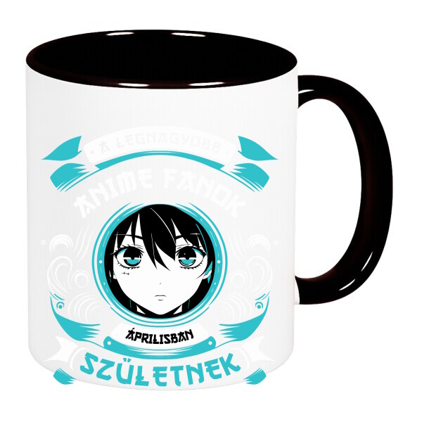 Színes fülű és belsejű bögre