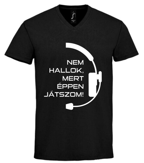 Unisex V nyakú póló