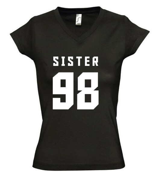 Női V nyakú póló