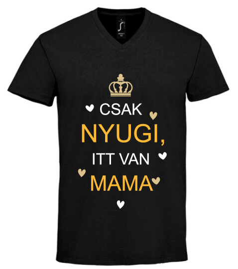 Unisex V nyakú póló