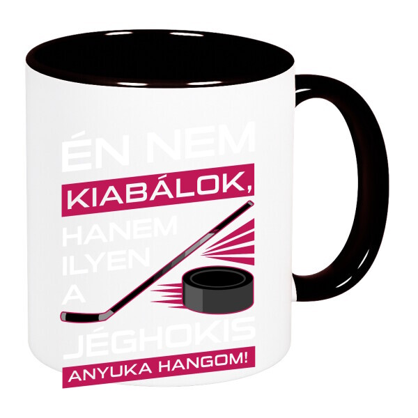 Színes fülű és belsejű bögre