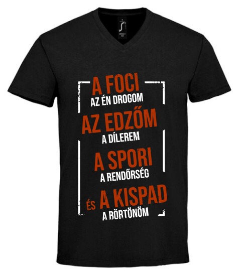 Unisex V nyakú póló