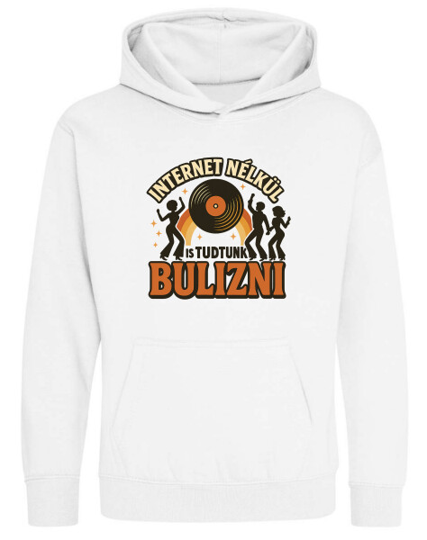 Kapucnis belebújós gyerek pulóver