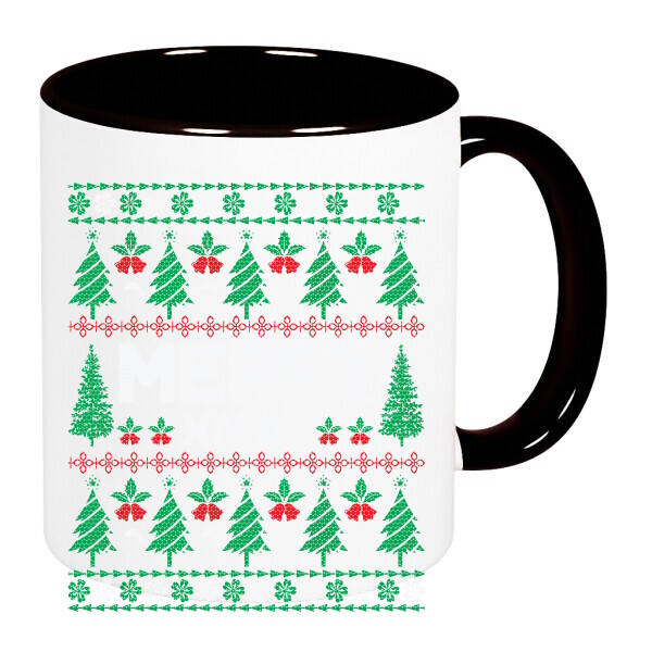 Színes fülű és belsejű bögre