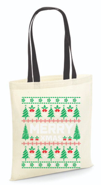 Vászontáska - színes fülű 