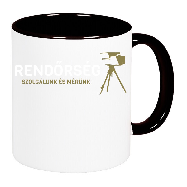 Színes fülű és belsejű bögre