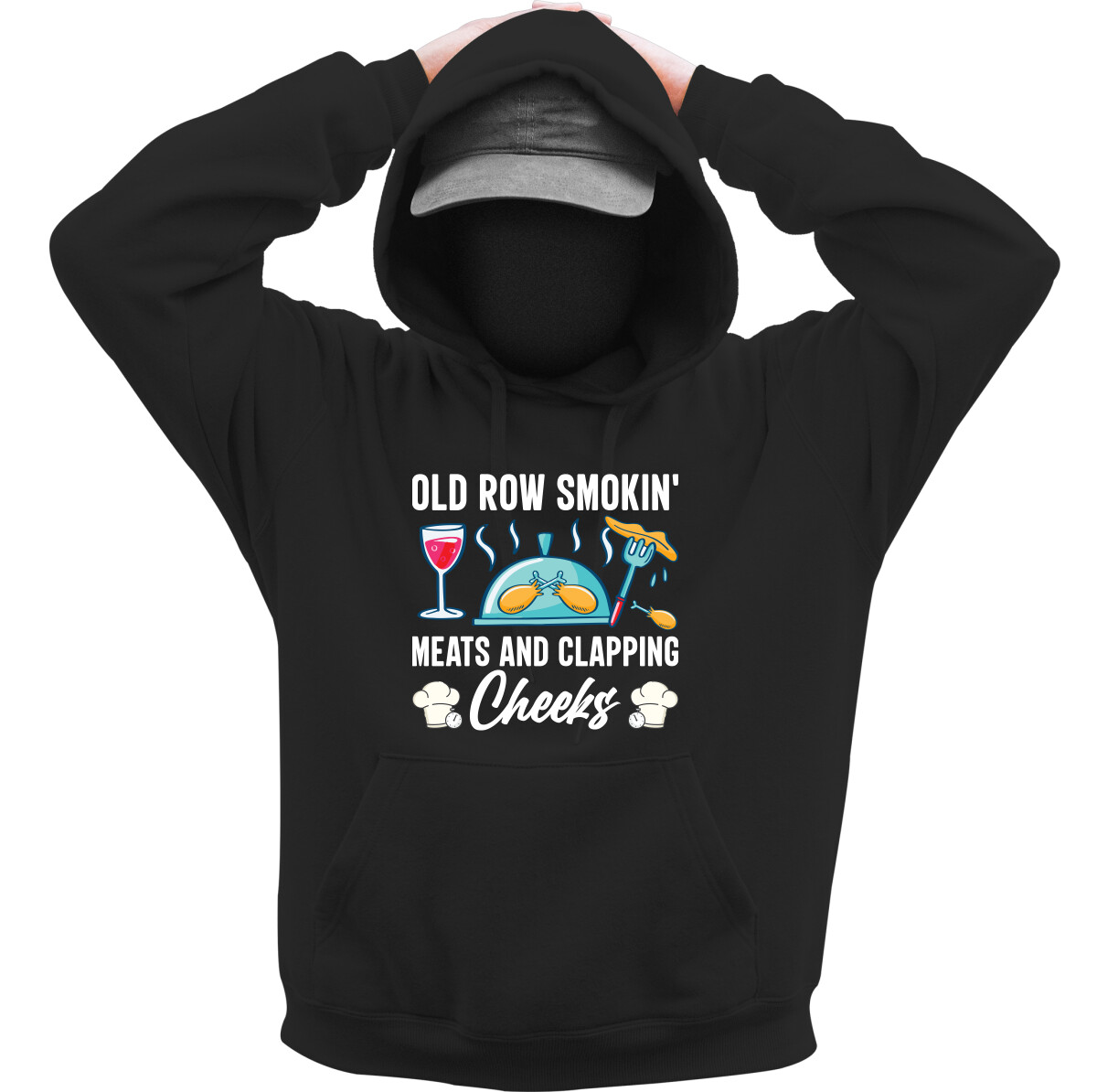 Kapucnis belebújós pulóver