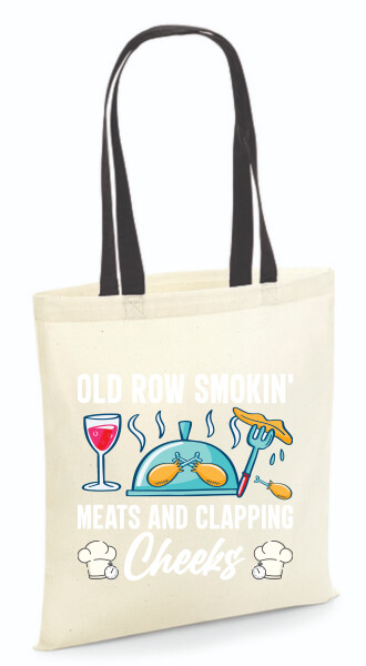 Vászontáska - színes fülű 