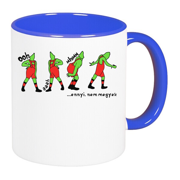 Színes fülű és belsejű bögre