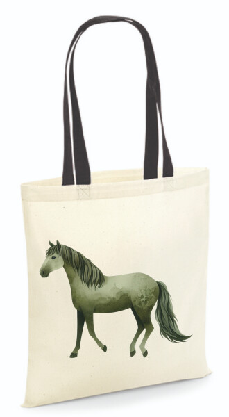 Vászontáska - színes fülű 