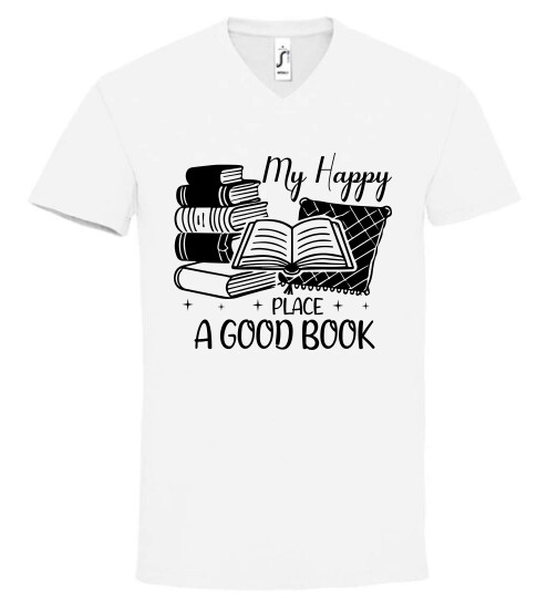 Unisex V nyakú póló