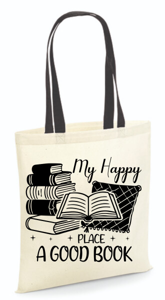 Vászontáska - színes fülű 