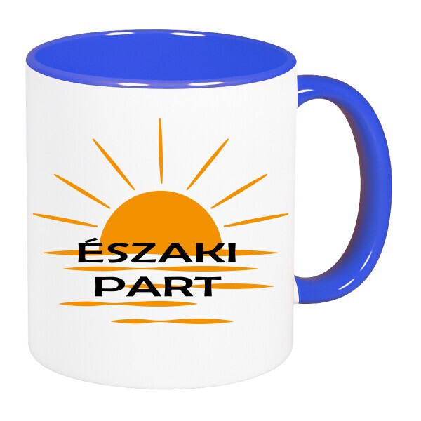 Színes fülű és belsejű bögre