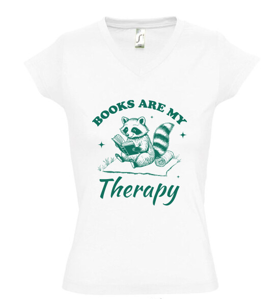 Női V nyakú póló