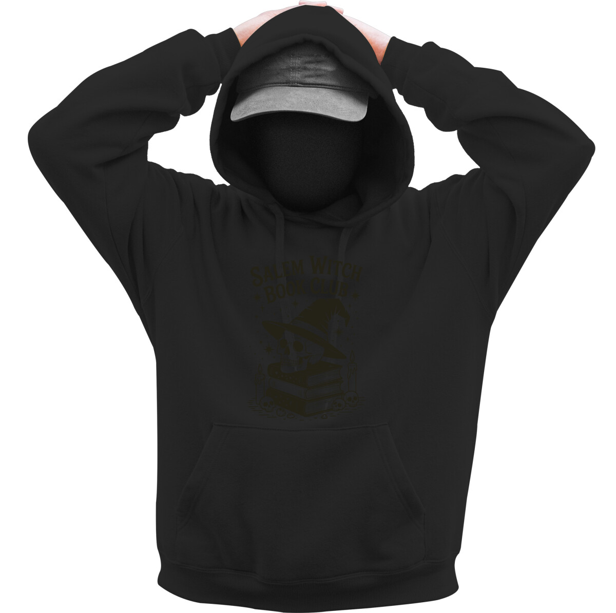 Kapucnis belebújós pulóver