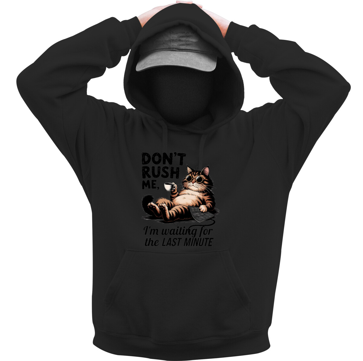 Kapucnis belebújós pulóver