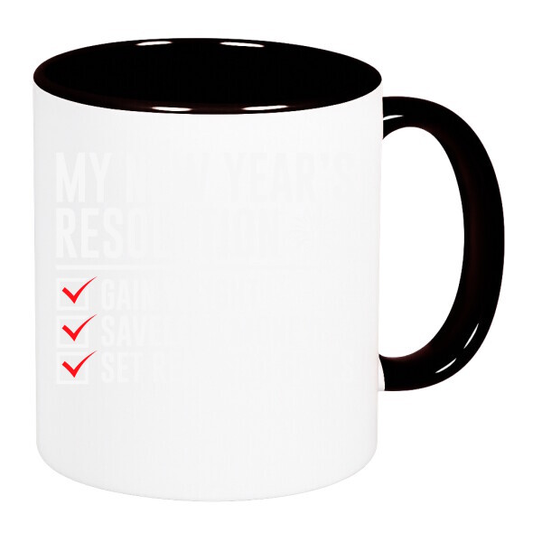 Színes fülű és belsejű bögre