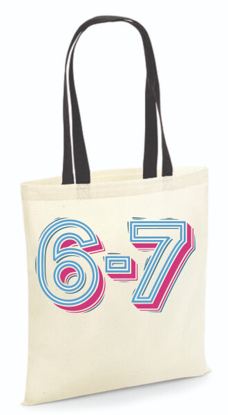 Vászontáska - színes fülű 