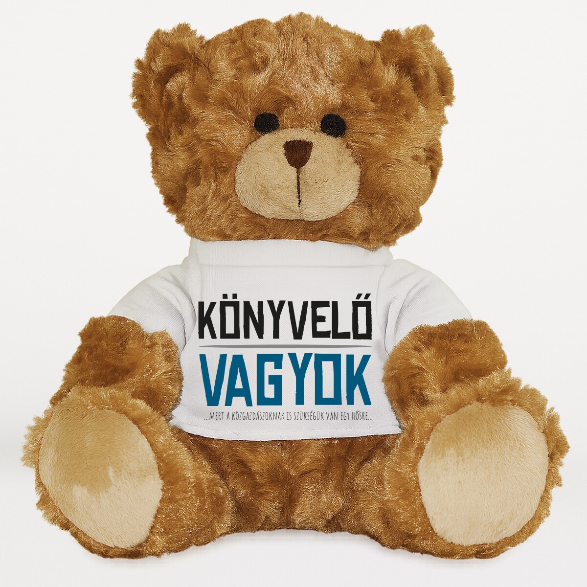 Plüssmaci egyedi pólóval