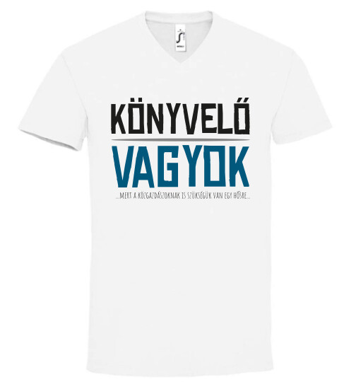 Unisex V nyakú póló