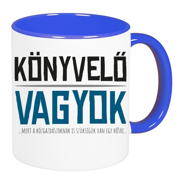 Színes fülű és belsejű bögre