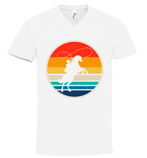 Unisex V nyakú póló