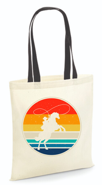 Vászontáska - színes fülű 