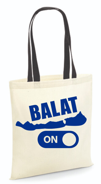 Vászontáska - színes fülű 