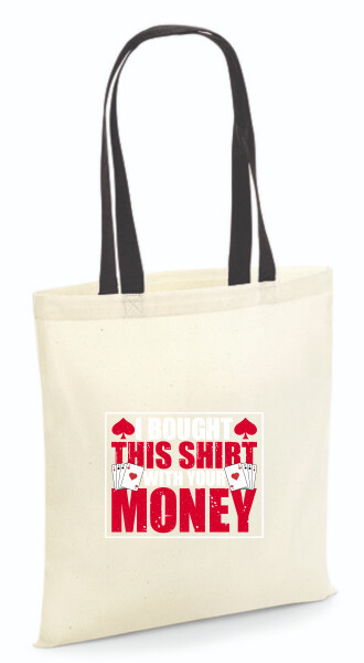 Vászontáska - színes fülű 