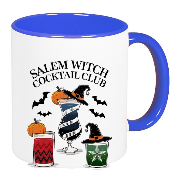 Színes fülű és belsejű bögre