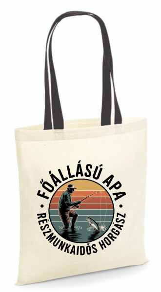 Vászontáska - színes fülű 