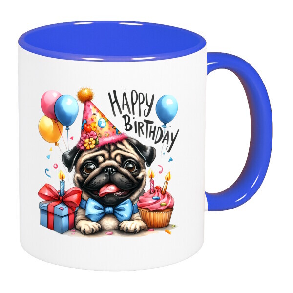 Színes fülű és belsejű bögre