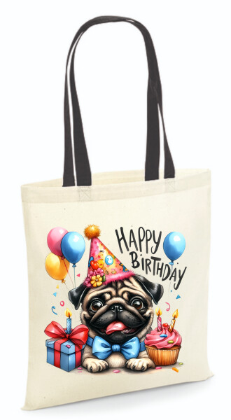 Vászontáska - színes fülű 