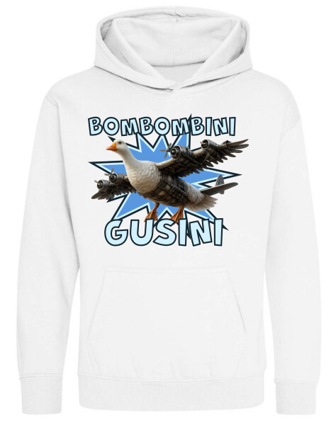 Kapucnis belebújós gyerek pulóver