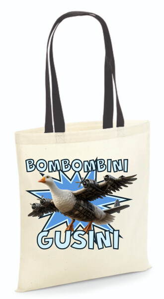 Vászontáska - színes fülű 