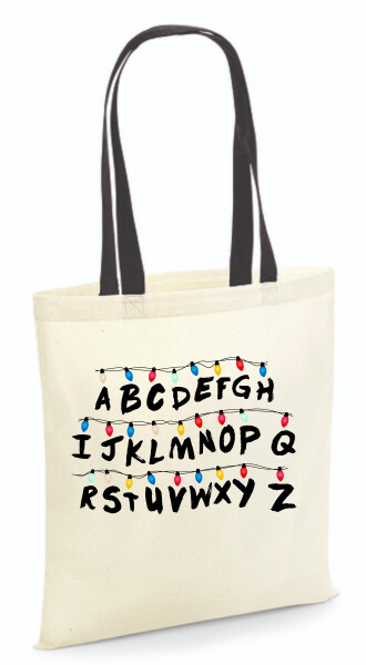 Vászontáska - színes fülű 