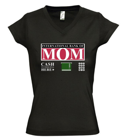 Női V nyakú póló