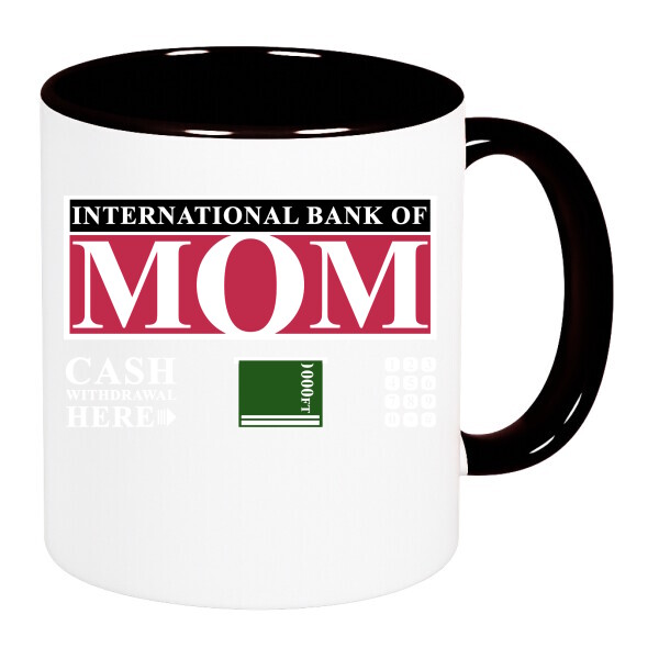 Színes fülű és belsejű bögre