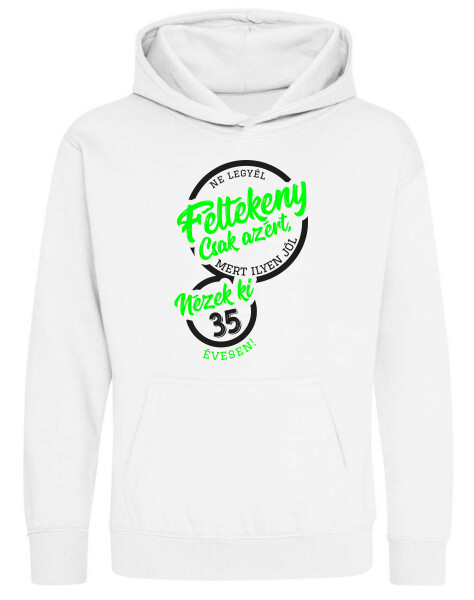 Kapucnis belebújós gyerek pulóver