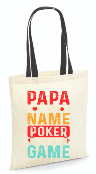 Vászontáska - színes fülű 